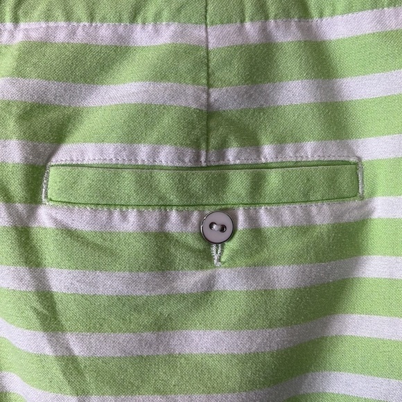 Lady Hagen Golf Skort Women's 10 Green Striped + Pink Embroidery Skirt + Shorts - Picture 12 of 16